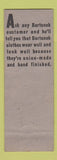 Matchbook Cover - Bartunek's Men's Clothes Cleveland OH BLACK