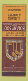 Matchbook Cover - Botany 500 Men's Clothes L Strauss Indianapolis IN #1