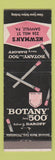 Matchbook Cover - Botany 500 Men's Clothes Newman's Danville PA