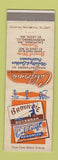Matchbook Cover - Brownie Cal Craft Men's Clothes boys St Louis MO California MO
