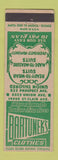 Matchbook Cover - Bartunek's Men's Clothes Cleveland OH GREEN