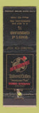 Matchbook Cover - Beau Brummel Men's Clothes Ward's Cumberland IN WEAR