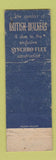 Matchbook Cover - British Walkers Shoes? Pietzcker's Massillon OH POOR