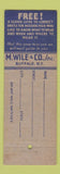 Matchbook Cover - Clubfello Men's Clothes Suits Metzroth St Cloud MN