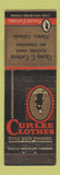 Matchbook Cover - Curlee Men's Clothes Champ Cochran Fillmore CA WEAR