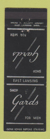 Matchbook Cover - Gards Men's Clothes East Lansing MI