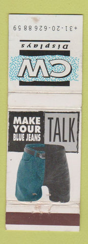 Matchbook Cover - CW Displays Jeans Clothes WEAR