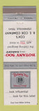 Matchbook Cover - Botany 500 Men's Clothes Cox's Stephenville TX WEAR