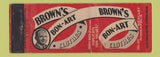 Matchbook Cover - Brown's Bon Art Clothes Minneapolis MN WEAR Full Length