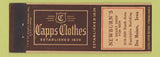 Matchbook Cover - Capps Clothes Men's Newburn's Des Moines IA