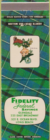 Matchbook Cover - Fidelity Federal Savings Long Beach CA