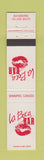Matchbook Cover - La Boca Bar Winnipeg MB 12 Strike
