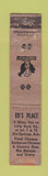 Matchbook Cover - Ed's Place Hot Springs AR WORN 12 Strike