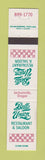 Matchbook Cover - Bella Union Restaurant Saloon Jacksonville OR 12 Strike