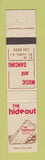 Matchbook Cover - The Hideout Restaurant Mount Laurel NJ 12 Strike
