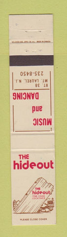 Matchbook Cover - The Hideout Restaurant Mount Laurel NJ 12 Strike