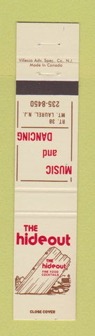 Matchbook Cover - Hideout Restaurant Mount Laurel NJ 12 Strike