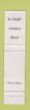 Matchbook Cover - Las Yarda's D Enfrente Zona Rosa Mexico WORN 12 Strike