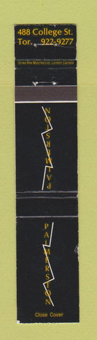 Matchbook Cover - Palmerston Toronto ON WEAR 12 Strike