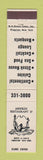 Matchbook Cover - Arnolds Restaurant 19 Kingston NY WEAR 12 Strike