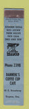 Matchbook Cover - Dannehl's Coffee Cup Cafe Eugene OR WEAR 12 Strike