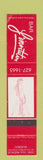 Matchbook Cover - Bar L'invitation Quebec QC girlie WEAR SAMPLE 12 Strike