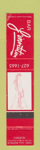 Matchbook Cover - Bar L'invitation Quebec QC girlie WEAR SAMPLE 12 Strike