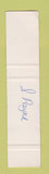 Matchbook Cover - Bar L'invitation Quebec QC girlie WEAR SAMPLE 12 Strike