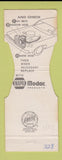Matchbook Cover - NAPA Auto Parts Modac Jewelite