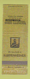 Matchbook Cover - Kuppenheimer Men's Clothes Varsity Shop Fresno CA