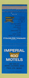 Matchbook Cover - Imperial 400 Motels Fresno CA  #2