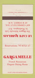 Matchbook Cover - Le Cafe Rabelais Washington DC  30 Strike