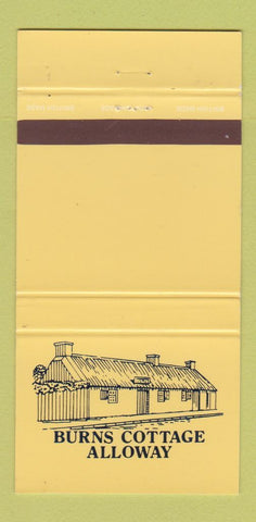 Matchbook Cover - Burns Cottage Alloway Ayr? Scotland 30 Strike