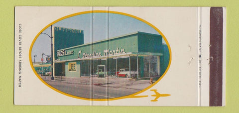 Matchbook Cover - C Standlee Martin Olsmobile Long Beach CA 30 Strike