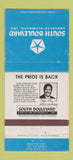 Matchbook Cover - South Boulevard Chrysler Plymouth Charlotte NC 30 Strike