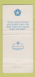 Matchbook Cover - South Boulevard Chrysler Plymouth Charlotte NC 30 Strike