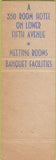 Matchbook Cover - Hotel Grosvenor New York City NY
