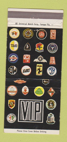 Matchbook Cover - VIP Motors Vitesse St Petersburg FL parts WEAR 30 Strike