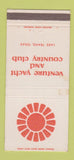 Matchbook Cover - Ventura Yacht and Country Club Lake Travis TX 30 Strike