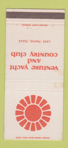 Matchbook Cover - Ventura Yacht and Country Club Lake Travis TX 30 Strike