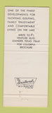 Matchbook Cover - Ventura Yacht and Country Club Lake Travis TX 30 Strike
