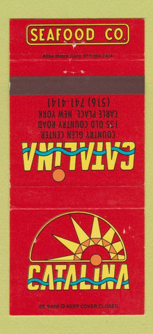 Matchbook Cover - Catalina Seafood Carle Place NY 30 Strike