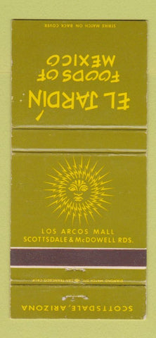 Matchbook Cover - El Jardin Mexican Restaurant Scottsdale AZ 30 Strike