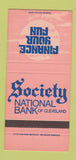 Matchbook Cover - Society National Bank of Cleveland OH 30 Strike