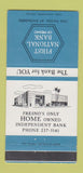 Matchbook Cover - First National Bank of Fresno CA 30 Strike