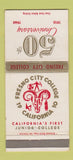 Matchbook Cover - Fresno City College CA 1960 30 Strike