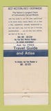 Matchbook Cover - Parkside Inn Fresno CA Best Western 30 Strike