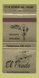 Matchbook Cover - El Prado Restaurant Fresno CA 30 Strike