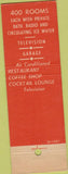Matchbook Cover - Hotel Plymouth New York City NY