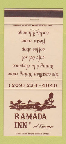 Matchbook Cover - Ramada Inn Fresno CA 30 Strike